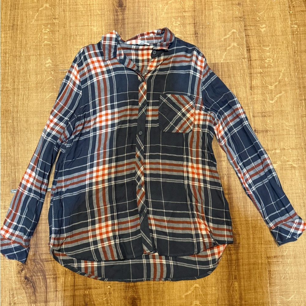 beachlunchlounge Plaid Shirt NWOT